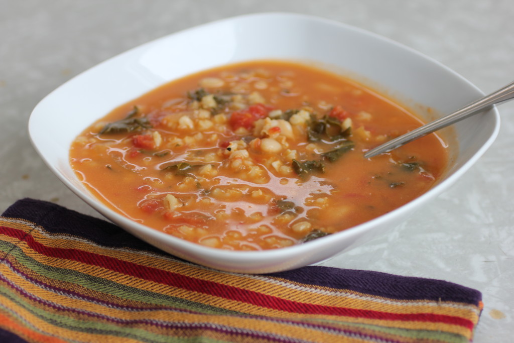 white bean barley soup